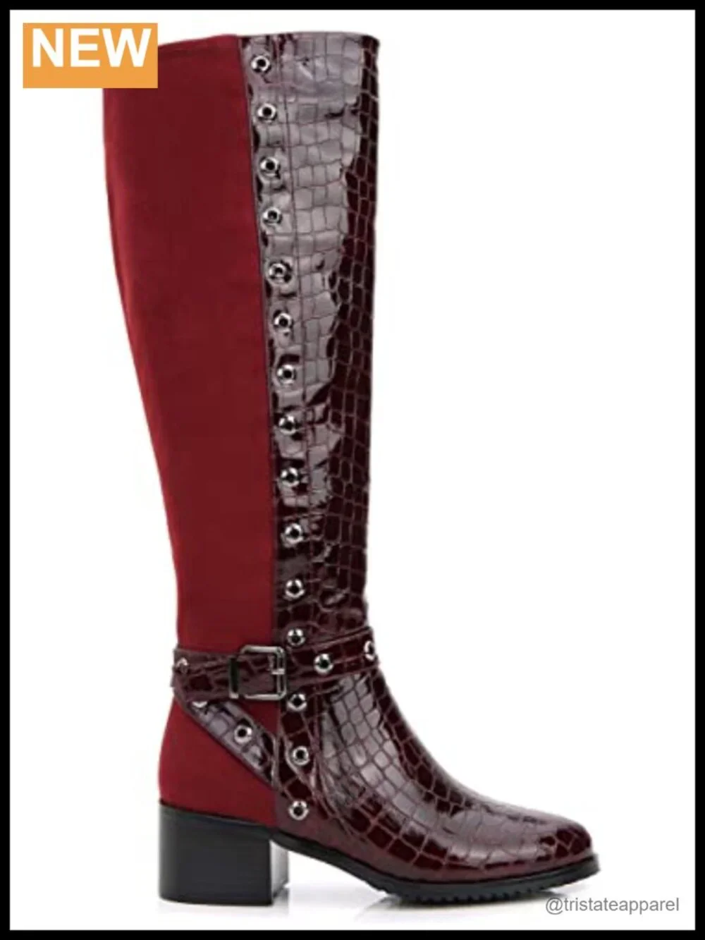Faux Leather Knee-High Boots 2.25